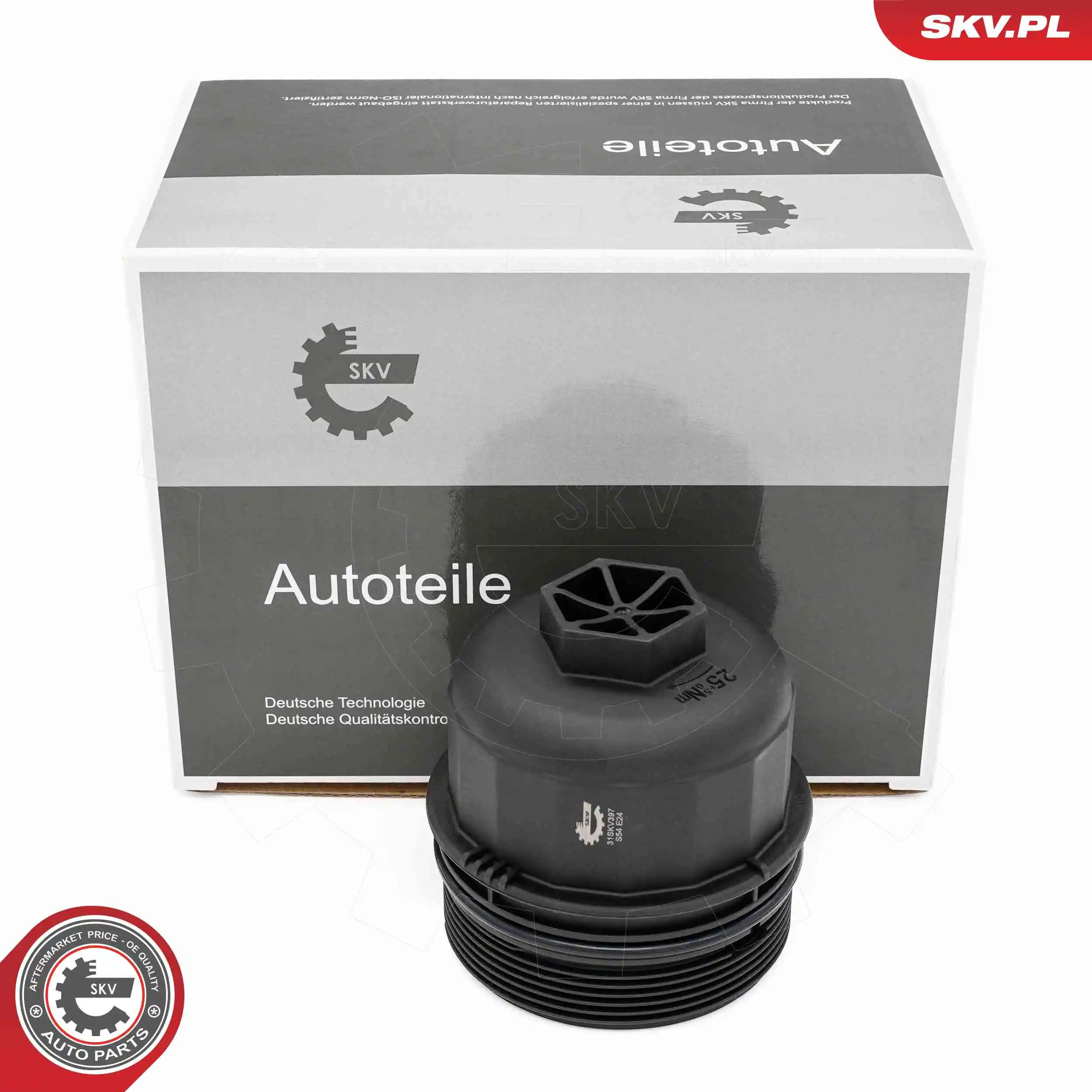 Cap, oil filter housing
